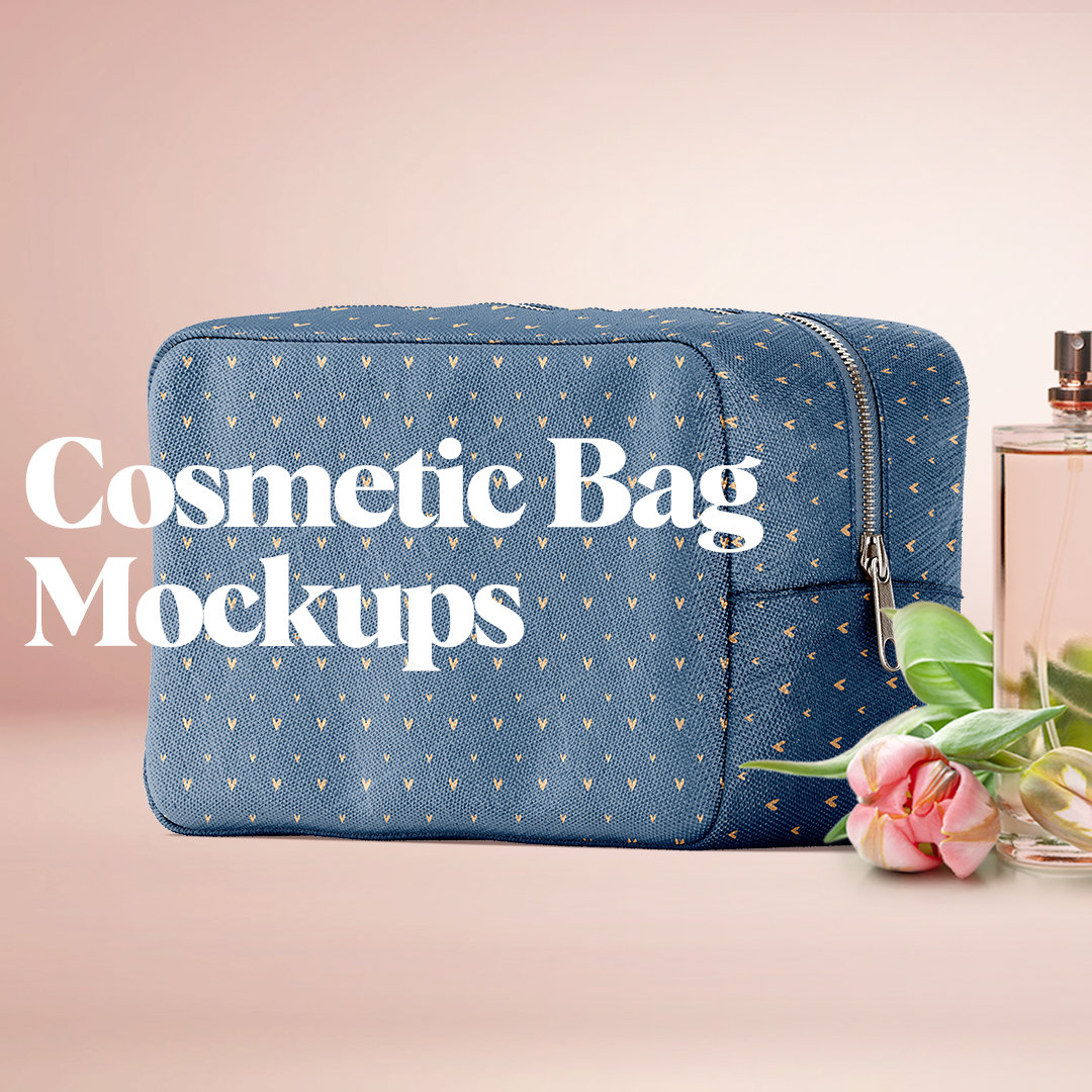 Cosmetic Bag Mockups Mock Up by rebrandy for Purchase